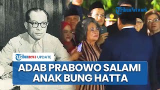 Adab Presiden Prabowo dengan Hangat Beri Hotmat Anak Bung Hatta meski Pernah Dihina oleh sang Cucu