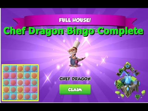 Chef Dragon Bingo Complete-Dragon Mania Legends | Origin of Water Ancient Event | DML