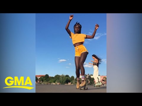 A new generation has discovered 'jam skating,' and this skater is one of the best | GMA