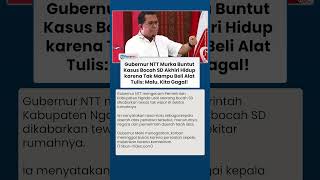 Kecam Pemda Ngada, Gubernur Melki: Negara Gagal Jika Anak Meninggal karena Buku dan Bolpoin