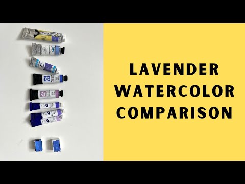 Lavender & Wisteria Watercolor Comparison: a very lovely collection!