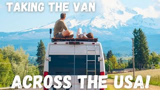Doing a CROSS COUNTRY ROAD TRIP in our VAN