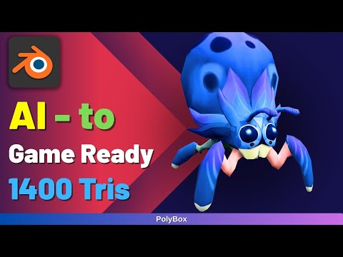 AI to Game-Ready 3D Character | Blender 5.0 | Full Pipeline Timelapse