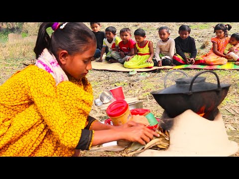 Village Kids Can Cook Everything Like Around Me BD | Village Children Cooking Eggs Curry | Villfood