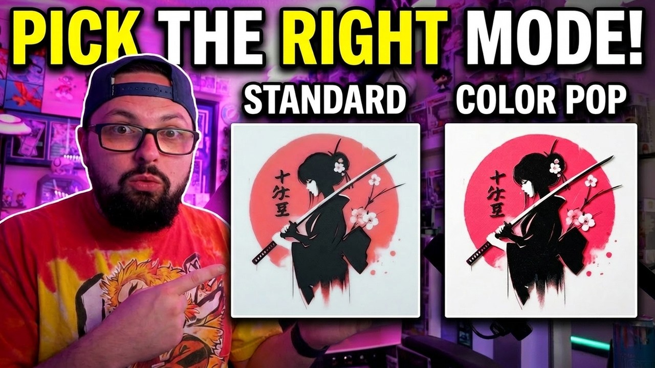 Standard vs Color Pop — Mode Cheat Sheet
