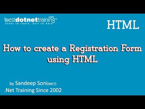 HTML Tutorial How to create a form in HTML