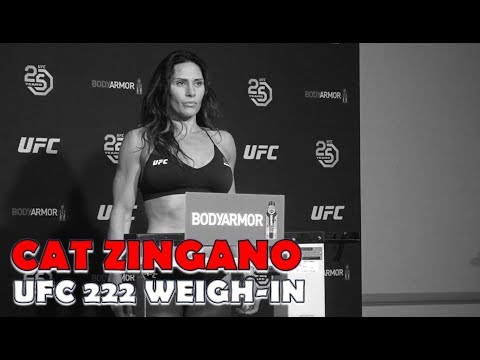 Cat Zingano Weigh-In At UFC 222