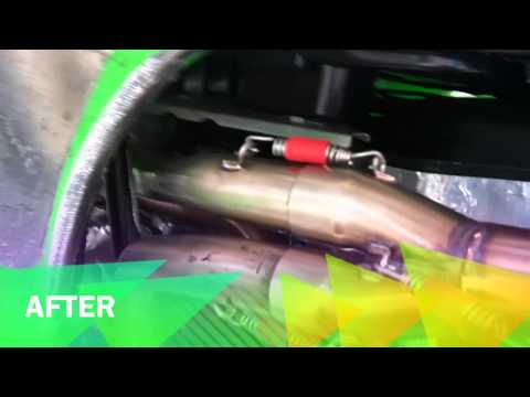 2008 Kawasaki Brute Force With Evo Exhaust System Before And After