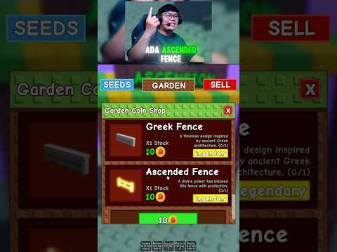 HOW TO GET THE NEWEST FENCES AT GROW A GARDEN #growagarden #shorts