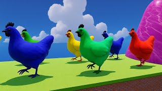 Long Slide Game With Cow Elephant Gorilla Hippopotamus Tiger - 3d Animal Game - Funny 3d Animals #23