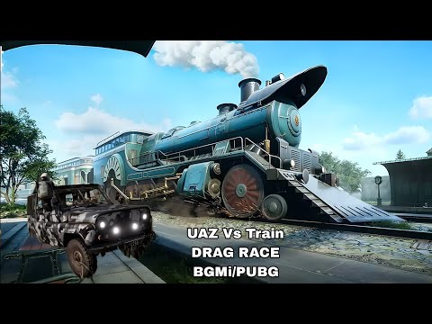 Thumbnail for UAZ Car Vs Train DRAG RACE in BGMi or PUBG Mobile 3.8 Update by UAZ