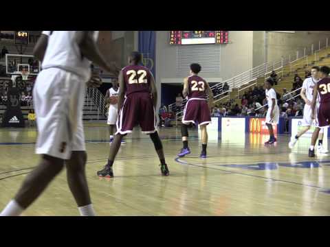 Sanford G #5 Evans makes great spin move and TOUGH AND1 layup