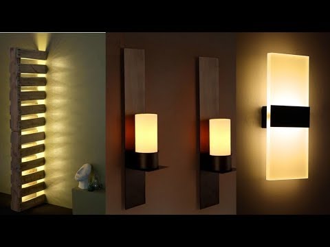 Various types of modern wall lamps