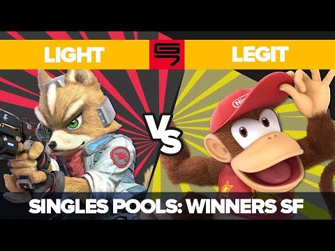 Light vs Legit - Ultimate Singles: Pools R2 Winners Semifinal - Genesis 7 | Fox vs Diddy Kong