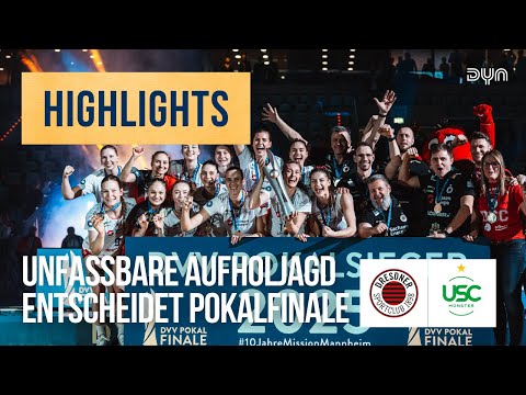 Dresdner SC - USC Münster | Highlights Frauen DVV Pokalfinale Volleyball