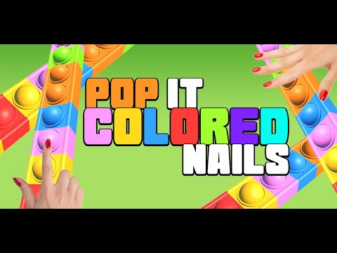 Pop It Colored Nails