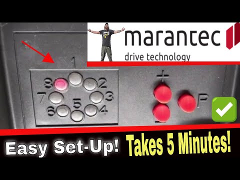 Marantec 4500e Programming the Up/Down Travel Limits and Force Control