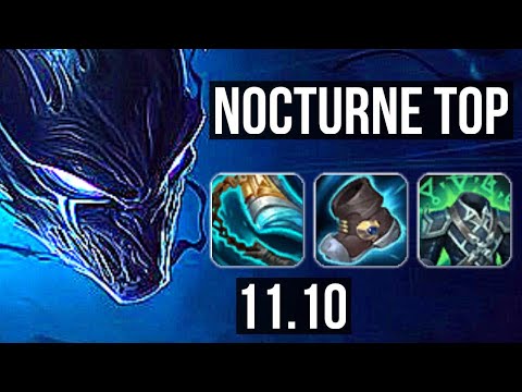 NOCTURNE vs CHO'GATH (TOP) | 7/0/8, 1.4M mastery, 700+ games, Godlike | BR Challenger | v11.10