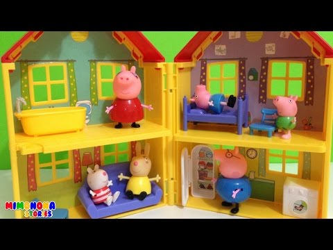 Juguetes de Peppa Pig🐷 - La Casa de Peppa y sus amigos🎈 - Mimonona Stories Video