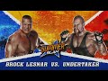 FULL MATCH Brock Lesnar Vs The Undertaker SummerSlam 2015 WWE 2k15