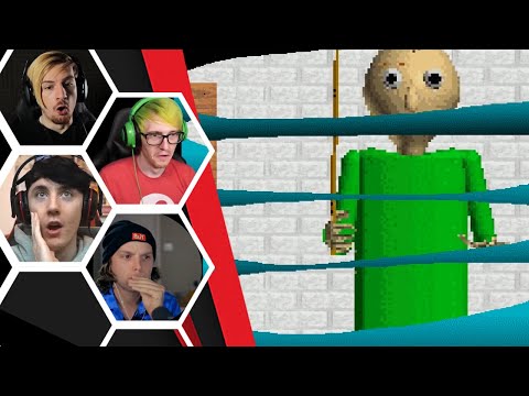 Let's Players Reaction To Trying To Hide From Baldi In A Locker | Baldi's Basics