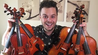 PLAYING ONE SONG WITH 6 SMALL VIOLINS - 