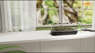 35-Cell Seed Starter Kit with Grow Lights | HGS13-1CB | LUMI