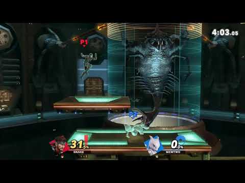 [SSBU] CrimsonRex (Solid Snake) Vs. Coke~Lines (Mewtwo)
