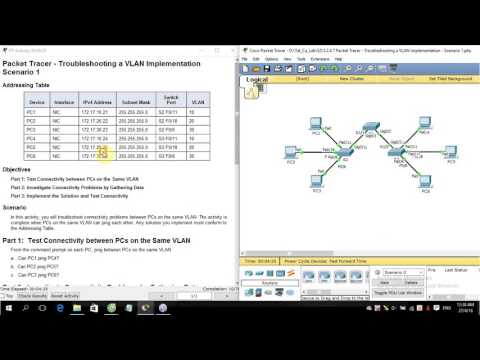 [CCNA S2]  3.2.4.7 Packet Tracer - Troubleshooting a VLAN Implementation - Scenario 1