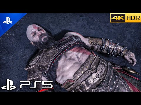 Kratos Dies In Valhalla Scene - God Of War Ragnarok Valhalla[4K 60FPS HDR]