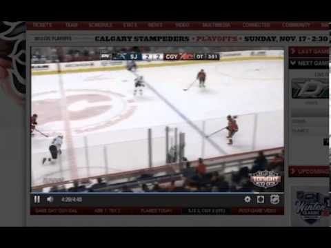 Flames vs Sharks - OT goal breakdown (November 12, 2013)