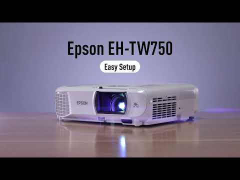 Epson EH-TW750 projector's easy setup guide