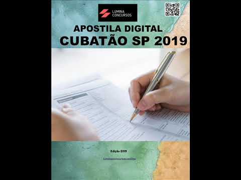 APOSTILA PREFEITURA DE CUBATÃO SP 2019 ANALISTA CONTÁBIL + VÍDEO AULA