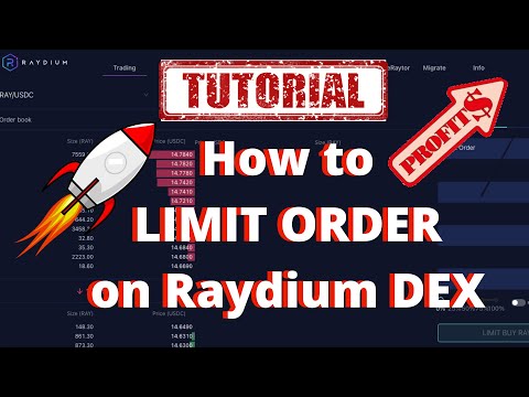 How to do a Limit order on Raydium DEX