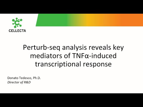 Perturb-seq analysis of TNFalpha-induced transcriptional response; by Donato Tedesco, PhD