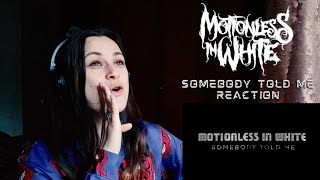 Motionless In White - Somebody Told Me (The Killers cover) REACTION | slaveformusic