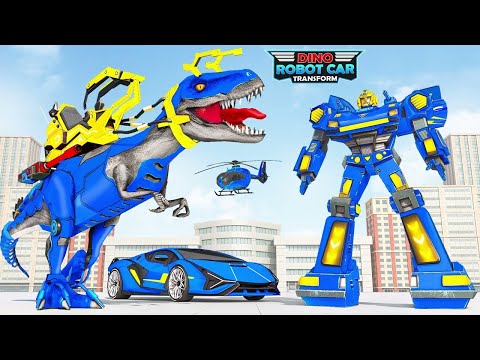 Flying Dino Robot Car Transform Game || 3D Unity Best Dino Robot Game