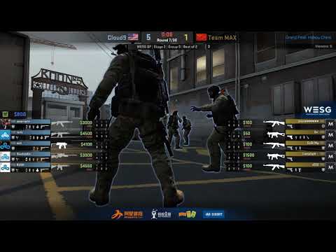 Cloud9 vs. MAX (Train) at WESG 2018 World Finals - map 2