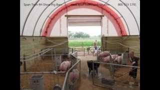 preview picture of video 'Span-Tech  Fabric Building 4H Show Pig Barn'
