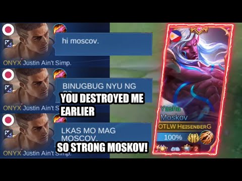 TOP GLOBAL MOSKOV! ENEMY THAT I DESTROYED IS SO HAPPY TO BE ABLE TO PLAY WITH ME THE NEXT GAME! MLBB