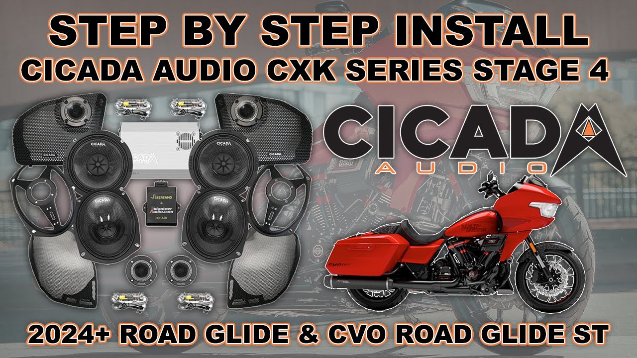 How to Install Cicada Audio 2000 Watt 2024-UP Road Glide CXK Stage 4 Package for Harley Davidson®