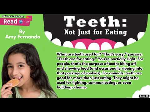 牙齿不仅仅是用来吃东西（Oxford Discover 5   Unit 4   Read along   Teeth  Not Just for Eating）
