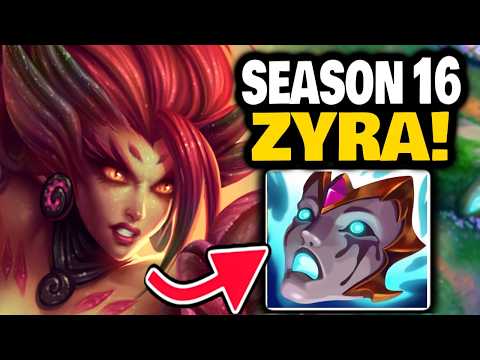 HOW to ZYRA jungle in SEASON 16!!!