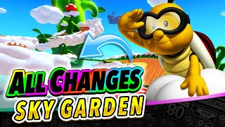 Cloud Parkour?! All Changes in Sky Garden! | Classics VS Mario Kart 8 ANALYSIS