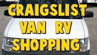 Craigslist Van and RV Shopping Tips