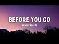 Lewis Capaldi - BEFORE YOU GO (with lyrics)