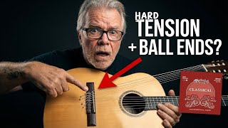 Video thumbnail for Martin M160 Hard Tension Ball End Classical Guitar Strings Review Taylor Academy 12e-N Nylon Guitar by Alan Roy Hocking