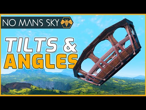 How to angle walls and floors in No Mans Sky - Glitch building techniques guide by Beeblebum