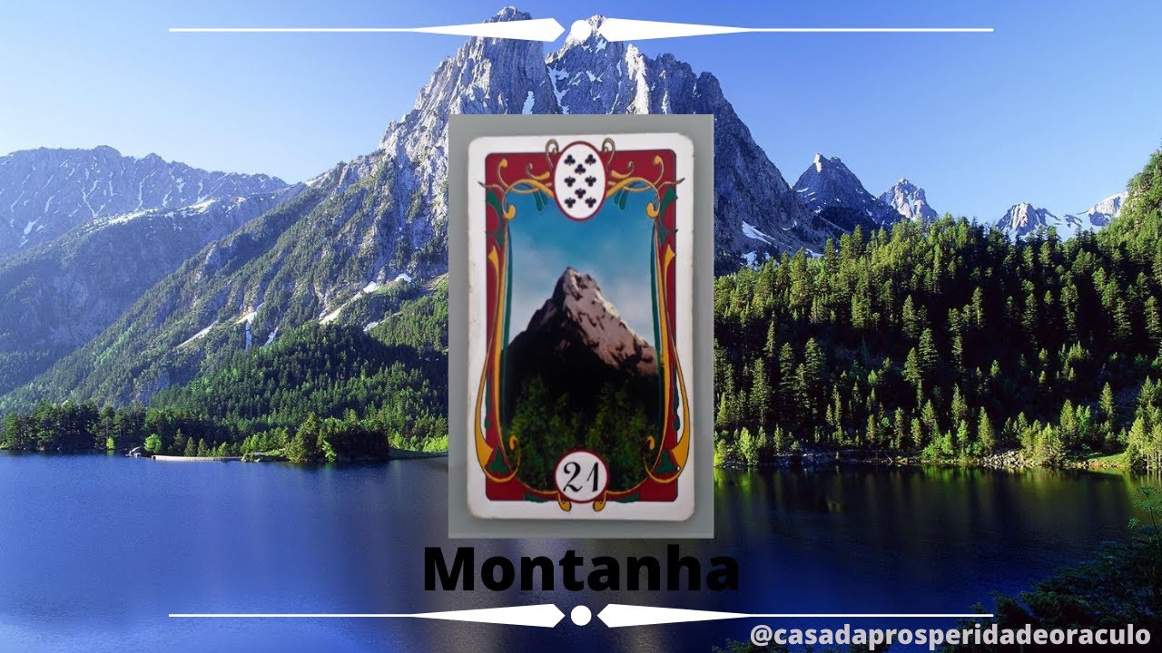 Como ler Baralho Cigano - carta: 21. Montanha (módulo 1: significado das cartas - grátis)