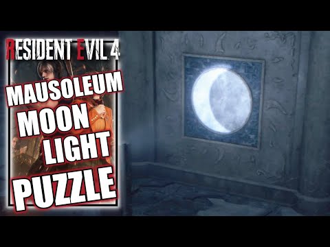 Resident Evil 4 Remake - Ashley Moon Light Puzzle Solution - Mausoleum Chapter 9